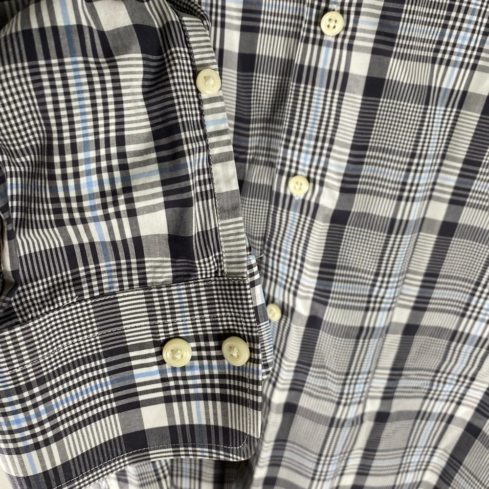 PETER MILLAR plaid button down shirt XL